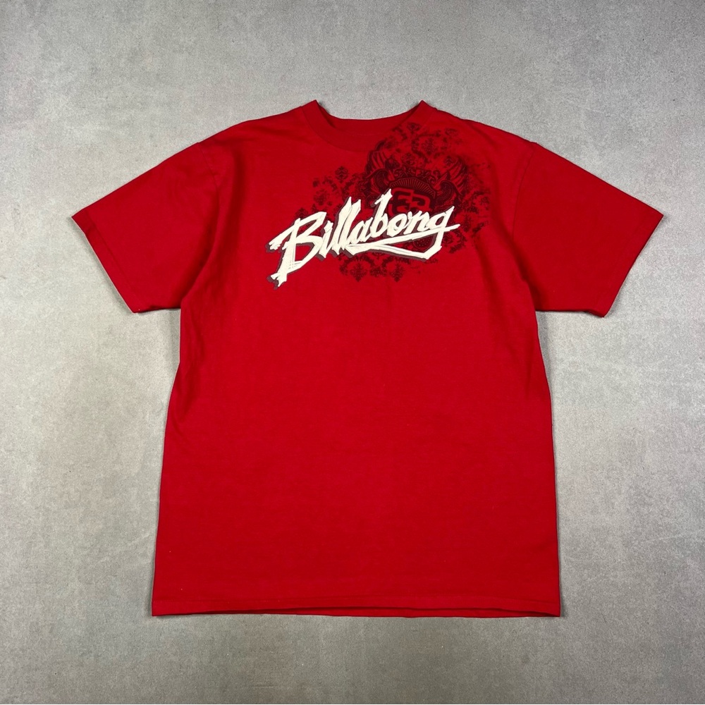 Billabong Vibrant Red Tee Y2K